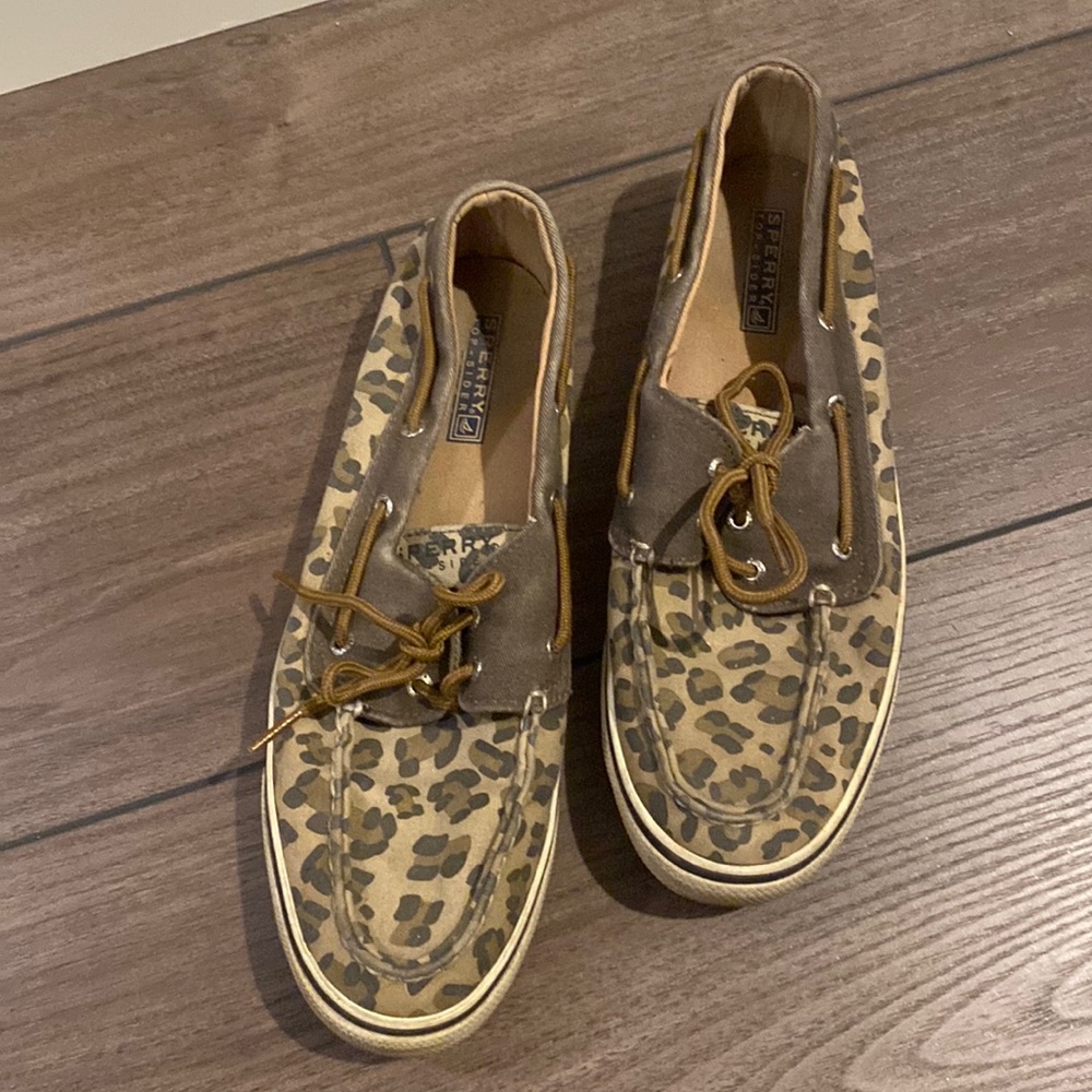 Womens Cheetah Print Sperry Top Sider - 9.5